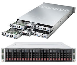 Supermicro 2U Twin3 SuperServer with 8 Atom D525 Dual-core processors